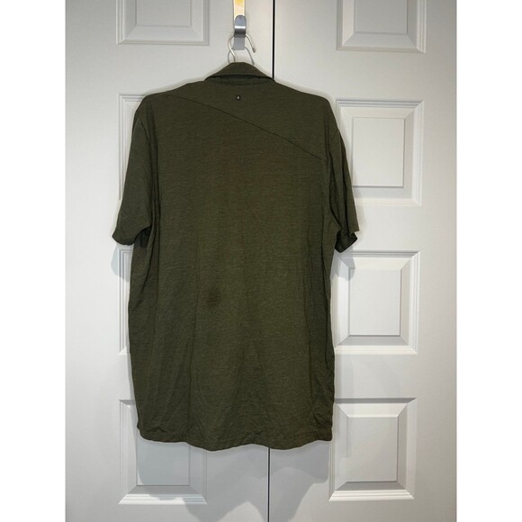 Mens Volcom Polo Shirt XL Olive Green - Picture 4 of 5